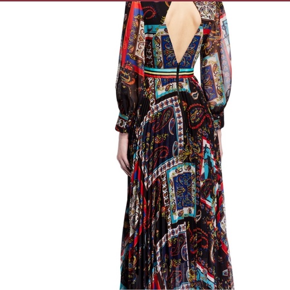 Alice + Olivia Gown with Bishop Sleeves - Picture 2 of 8